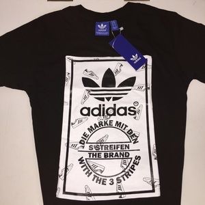 🚨NWT🚨 BLACK ADIDAS TREFOIL TEE SHIRT